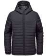 QXH-1 Stormtech Nautilus Quilted Hooded Jacket Black colour image